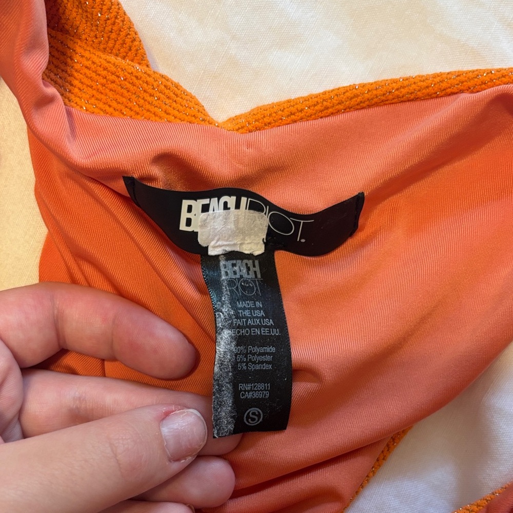 Beach Riot Orange Bikini Bottom - Picture 3 of 3